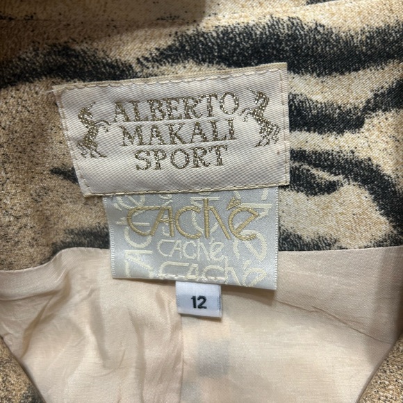 Vintage 1980s, Alberto Malaki sport, Tiger Print Jacket - Picture 6 of 6